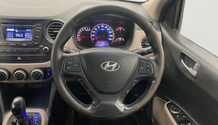 2014 Hyundai Grand i10 ASTA AT 1.2 KAPPA VTVT, Petrol, Automatic, 1,40,874 km, Steering Wheel Close Up