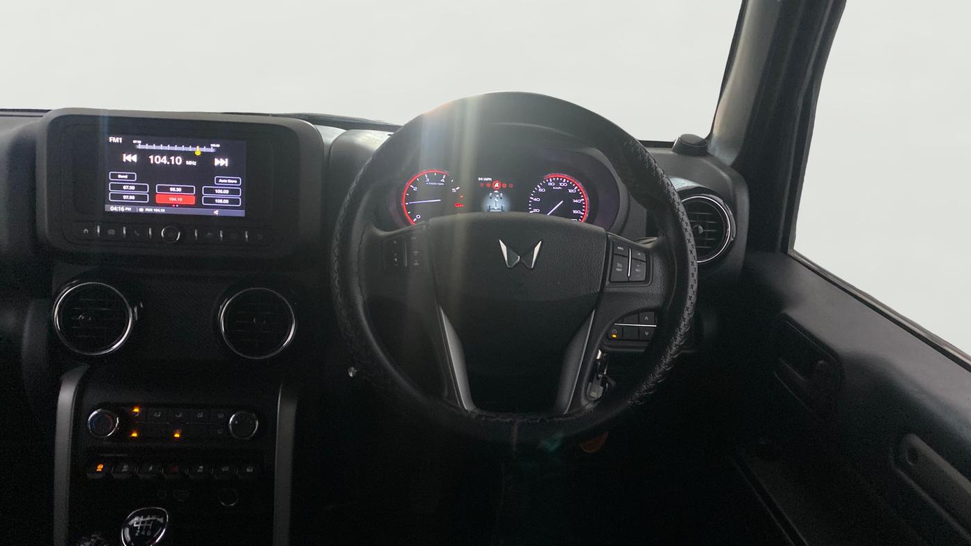2022 Mahindra Thar LX HT PETROL 4WD MT, Petrol, Manual, 47,601 km, Steering Wheel Close Up