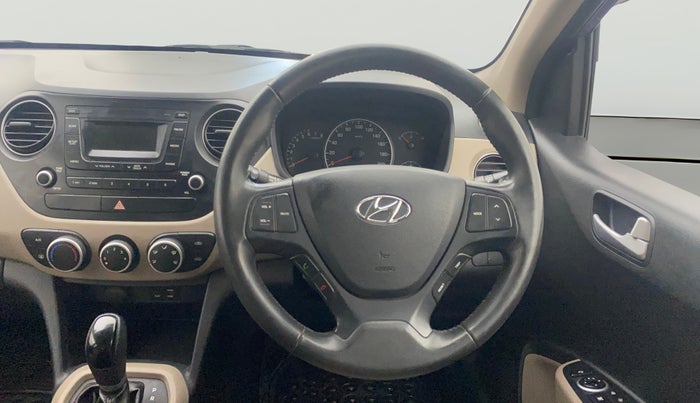 2016 Hyundai Grand i10 ASTA (O) AT 1.2 KAPPA VTVT, Petrol, Automatic, 28,318 km, Steering Wheel Close Up