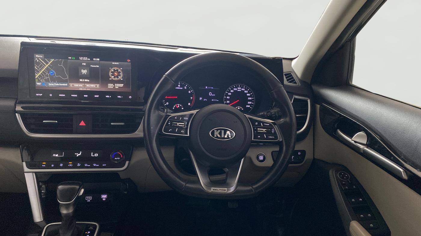 2020 KIA SELTOS HTX IVT 1.5 PETROL, Petrol, Automatic, 61,110 km, Steering Wheel Close Up