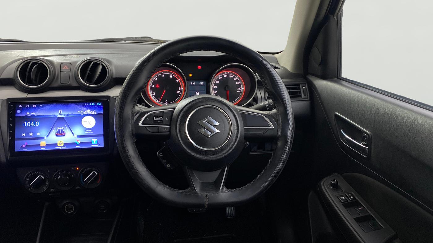 2020 Maruti Swift VXI AMT, Petrol, Automatic, 50,705 km, Steering Wheel Close Up