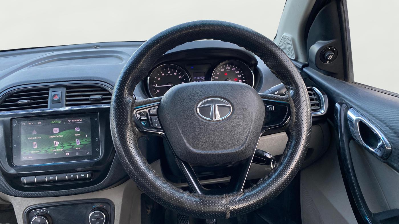 2019 Tata Tiago XZ PLUS PETROL, CNG, Manual, 1,02,379 km, Steering Wheel Close Up