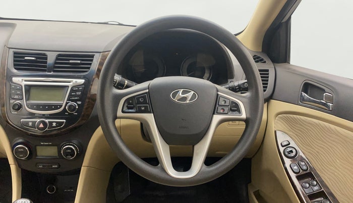 2013 Hyundai Verna FLUIDIC 1.6 VTVT SX, Petrol, Manual, 56,080 km, Steering Wheel Close Up