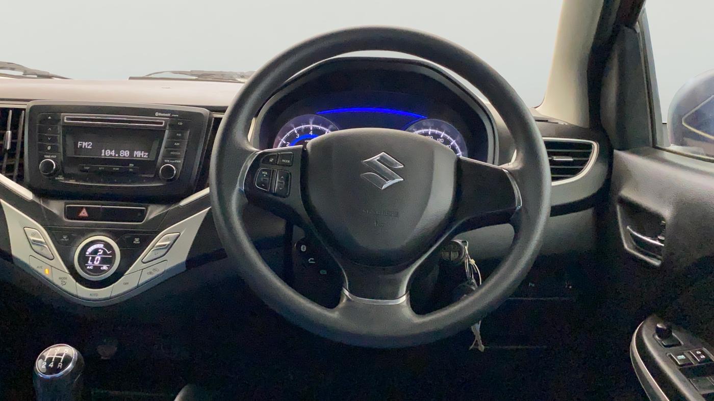 2018 Maruti Baleno DELTA PETROL 1.2, Petrol, Manual, 94,433 km, Steering Wheel Close Up