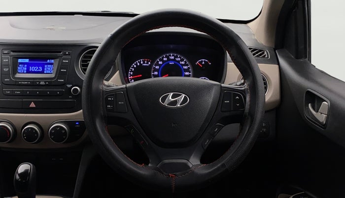 2015 Hyundai Grand i10 ASTA AT 1.2 KAPPA VTVT, Petrol, Automatic, 64,394 km, Steering Wheel Close Up
