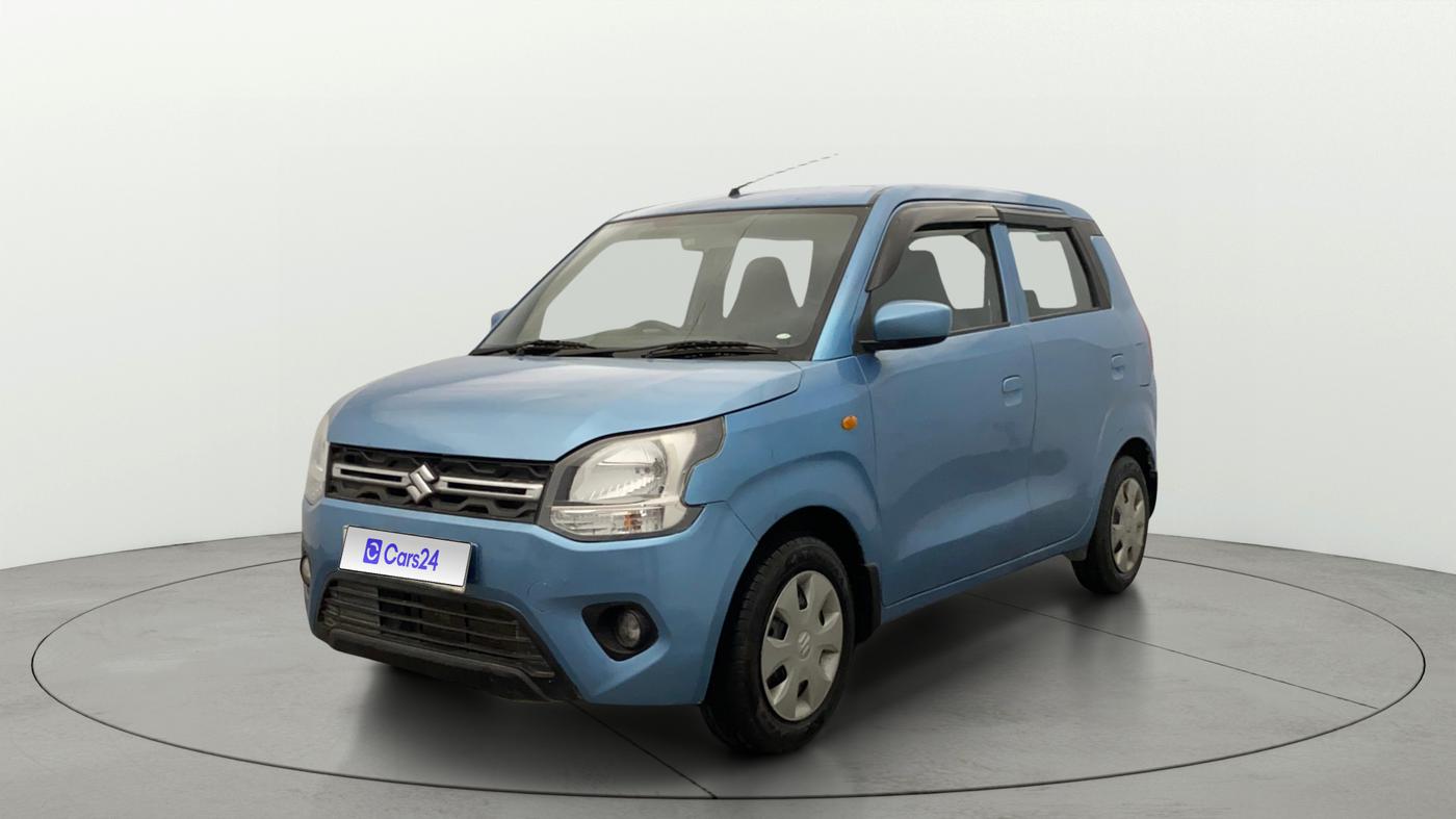 2020 Maruti New Wagon-R VXI 1.0, CNG, Manual, 48,752 km, Left Front Diagonal