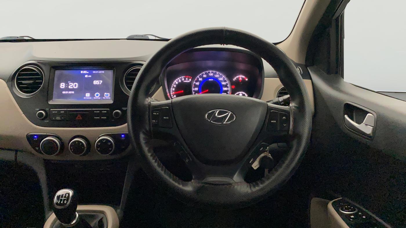 2018 Hyundai Grand i10 SPORTZ 1.2 KAPPA VTVT, Petrol, Manual, 93,989 km, Steering Wheel Close Up