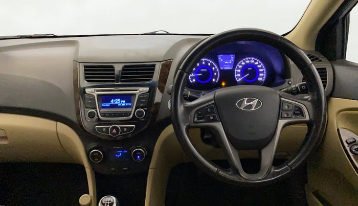 2015 Hyundai Verna FLUIDIC 4S 1.6 VTVT SX, Petrol, Manual, 68,525 km, Steering Wheel Close Up