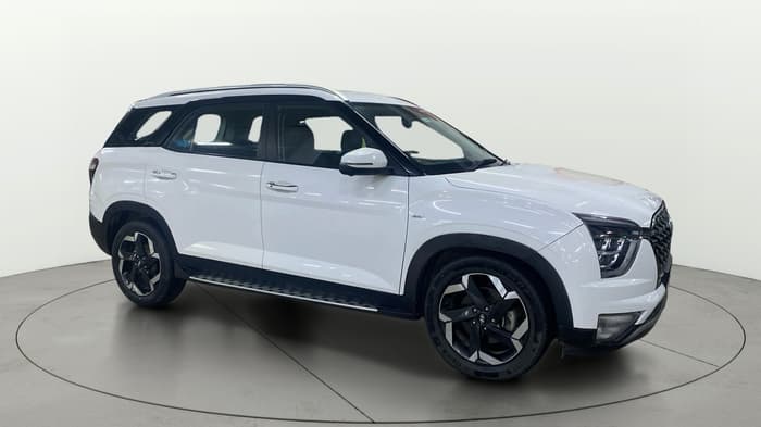 2021 Hyundai ALCAZAR PLATINUM(O) 7STR 1.5 AT, Diesel, Automatic, 65,161 km, Right Front Diagonal