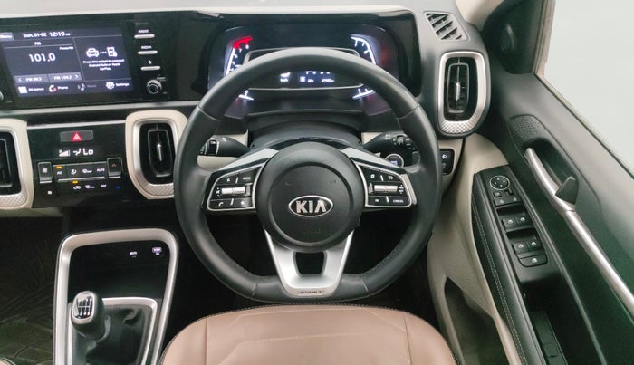 2021 KIA SONET HTX 1.0 IMT, Petrol, Manual, 47,982 km, Steering Wheel Close Up