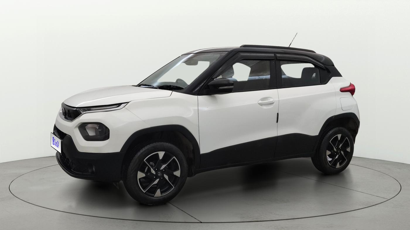 2024 Tata PUNCH CREATIVE AMT 1.2 RTN DUAL TONE, Petrol, Automatic, 9,649 km, Left Front Diagonal