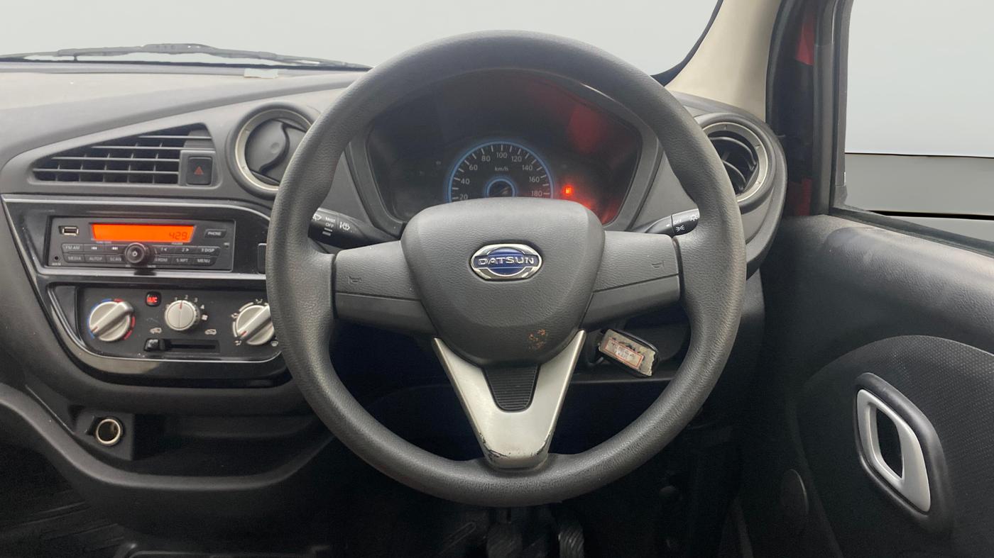 2018 Datsun Redi Go T(O) 1.0 AMT, Petrol, Automatic, 86,379 km, Steering Wheel Close Up