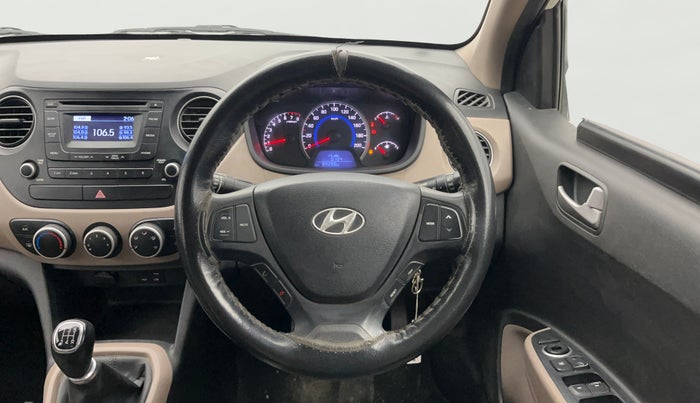 2016 Hyundai Grand i10 SPORTZ 1.2 KAPPA VTVT, Petrol, Manual, 89,264 km, Steering Wheel Close Up