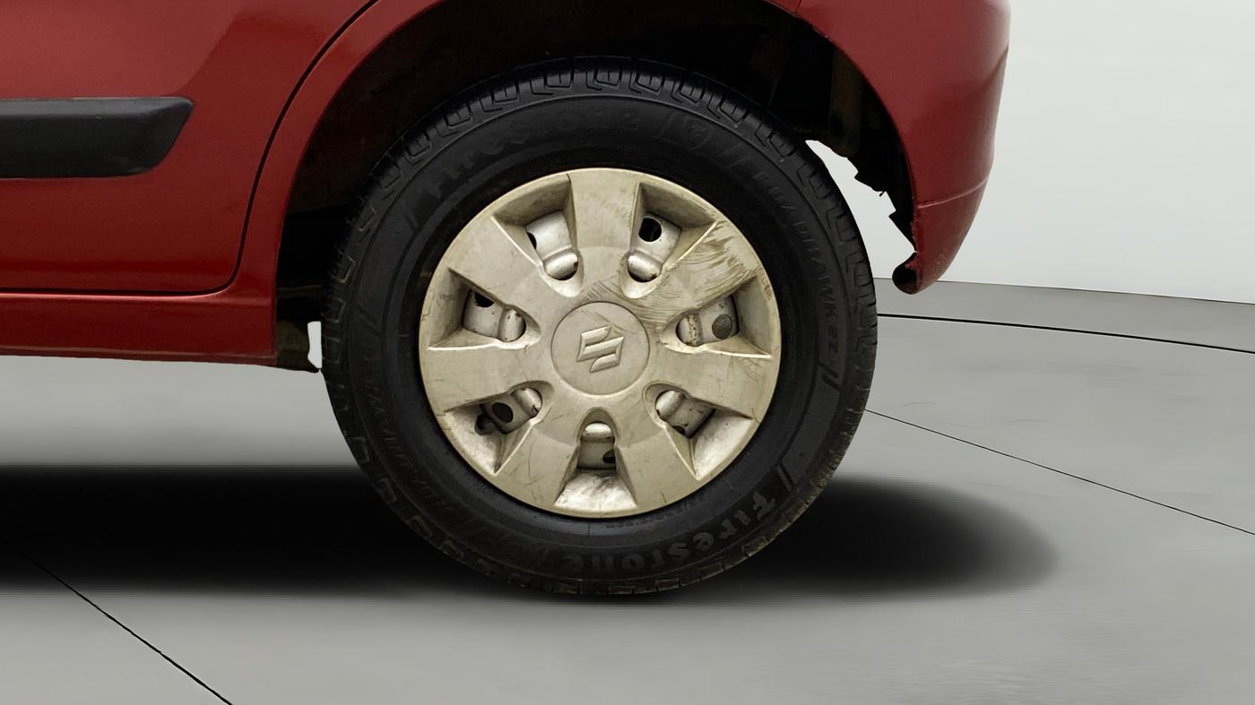 2013 Maruti Wagon R 1.0 LXI, Petrol, Manual, 84,321 km, Left Rear Wheel