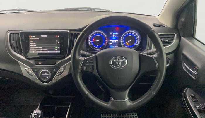 2019 Toyota Glanza V, Petrol, Manual, 53,080 km, Steering Wheel Close Up