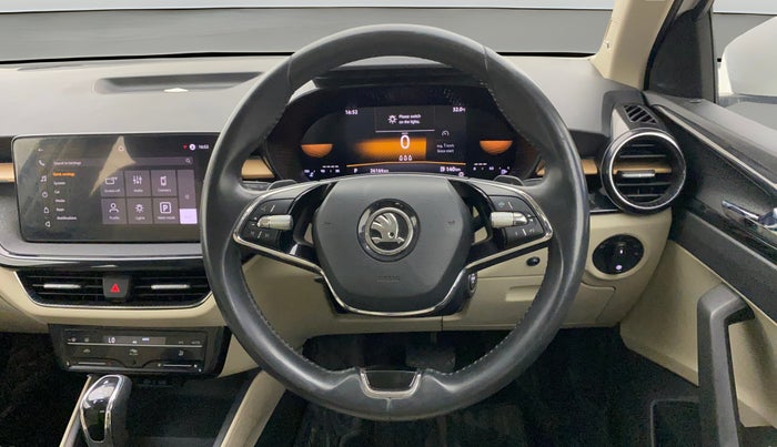 2024 Skoda SLAVIA STYLE 1.0L TSI AT, Petrol, Automatic, 26,163 km, Steering Wheel Close Up