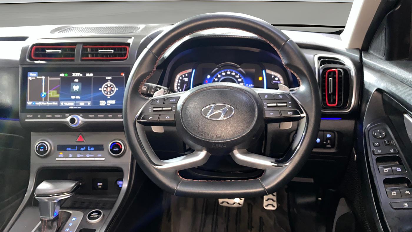 2020 Hyundai Creta SX (O) 1.4 TURBO DCT, Petrol, Automatic, 51,467 km, Steering Wheel Close Up