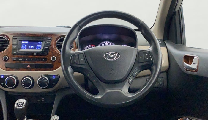 2016 Hyundai Grand i10 ASTA (O) 1.2 KAPPA VTVT, Petrol, Manual, 28,183 km, Steering Wheel Close Up