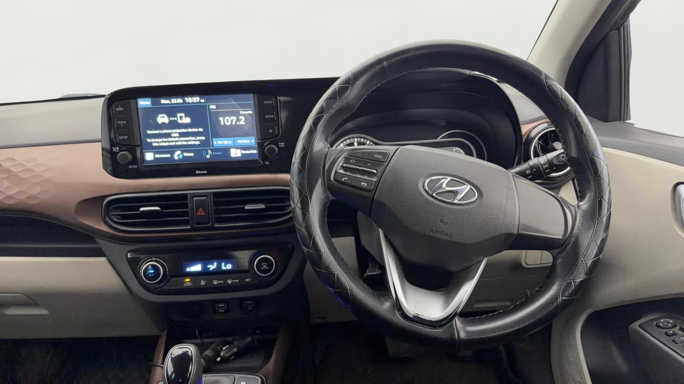 2020 Hyundai AURA SX PLUS 1.2 AMT, Petrol, Automatic, 59,321 km, Steering Wheel Close Up