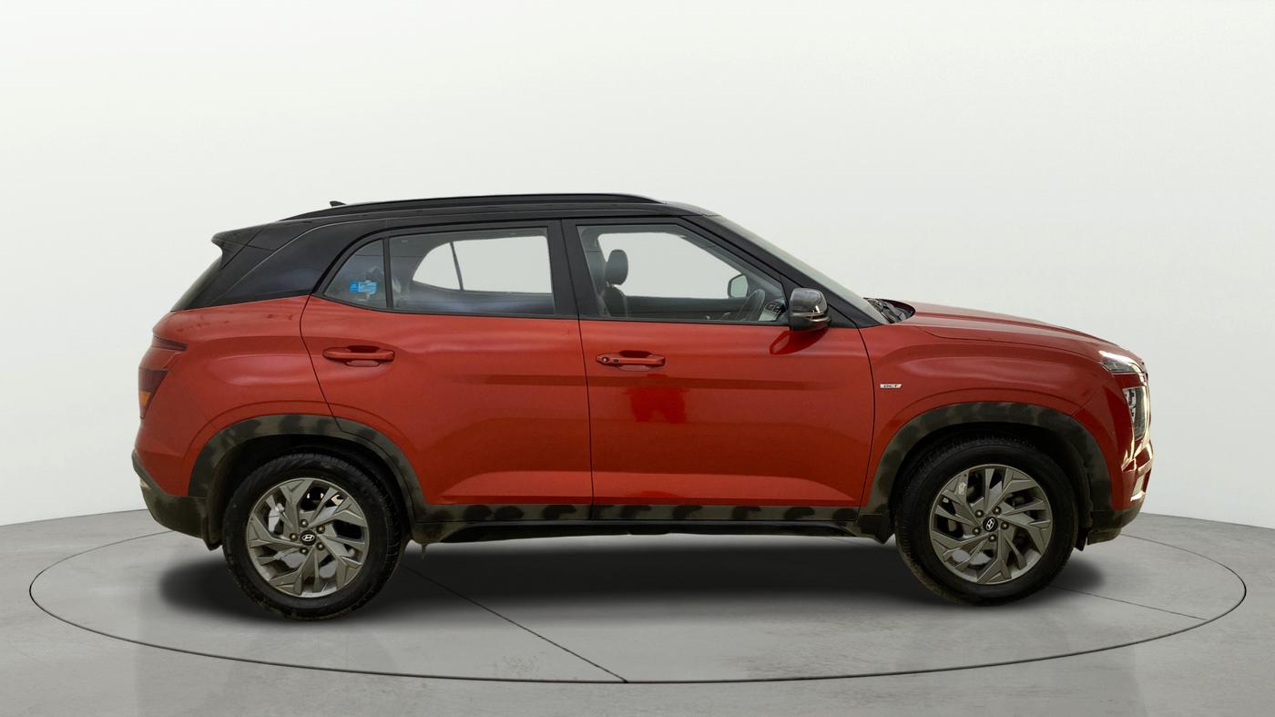 2021 Hyundai Creta SX (O) 1.4 TURBO DCT DUAL TONE, Petrol, Automatic, 29,416 km, Right Side View
