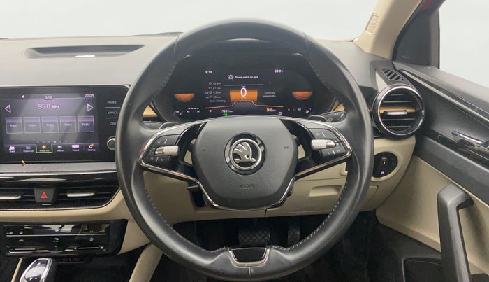 2023 Skoda SLAVIA STYLE 1.0L TSI AT, Petrol, Automatic, 17,580 km, Steering Wheel Close Up