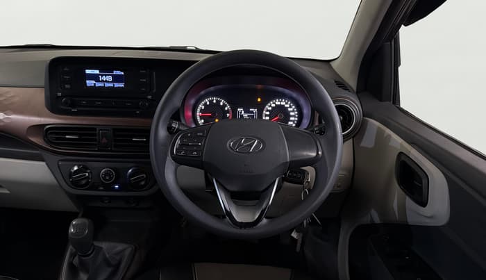 2021 Hyundai AURA S 1.2 CNG, CNG, Manual, 1,15,695 km, Steering Wheel Close Up