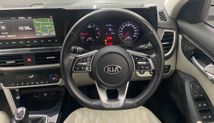 2021 KIA SELTOS HTX 1.5 PETROL, Petrol, Manual, 48,395 km, Steering Wheel Close Up