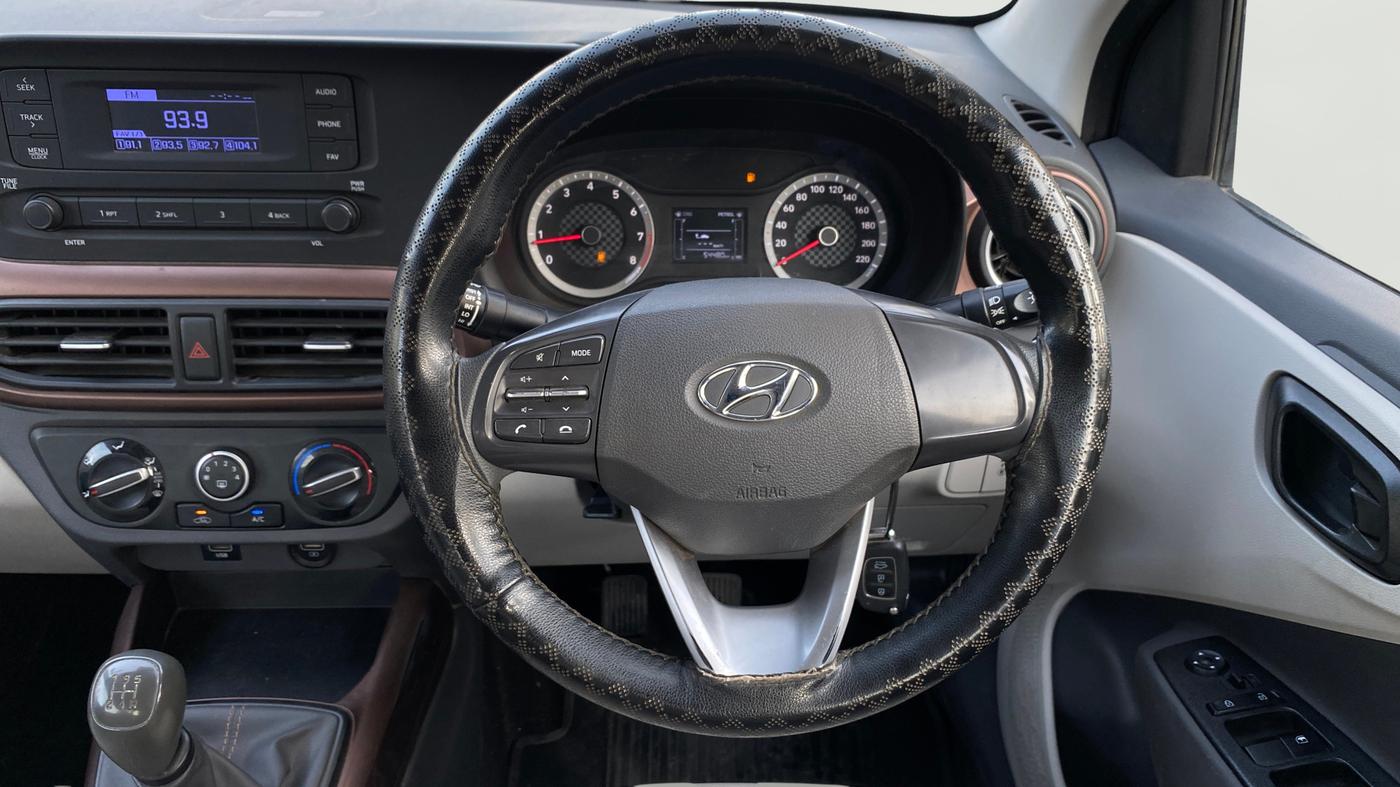2022 Hyundai AURA S 1.2 CNG, CNG, Manual, 54,239 km, Steering Wheel Close Up
