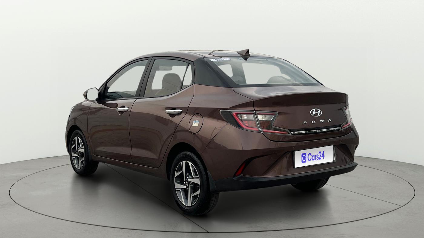 2021 Hyundai AURA SX PLUS 1.2 AMT, Petrol, Automatic, 47,258 km, Left Back Diagonal
