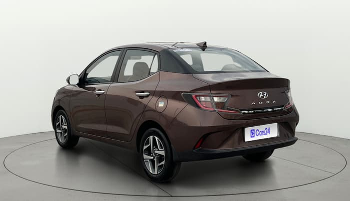 2021 Hyundai AURA SX PLUS 1.2 AMT, Petrol, Automatic, 47,258 km, Left Back Diagonal