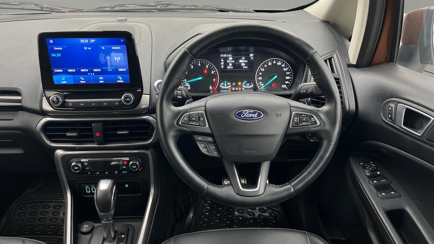 2019 Ford Ecosport TITANIUM + 1.5L PETROL AT, Petrol, Automatic, 51,195 km, Steering Wheel Close Up