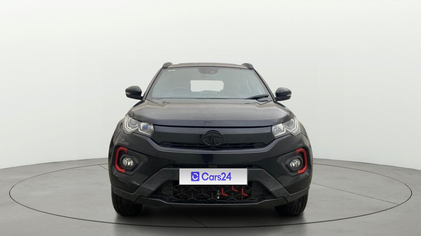 2023 Tata NEXON XZ PLUS LUX SUNROOF RED DARK PETROL, Petrol, Manual, 46,390 km, Front