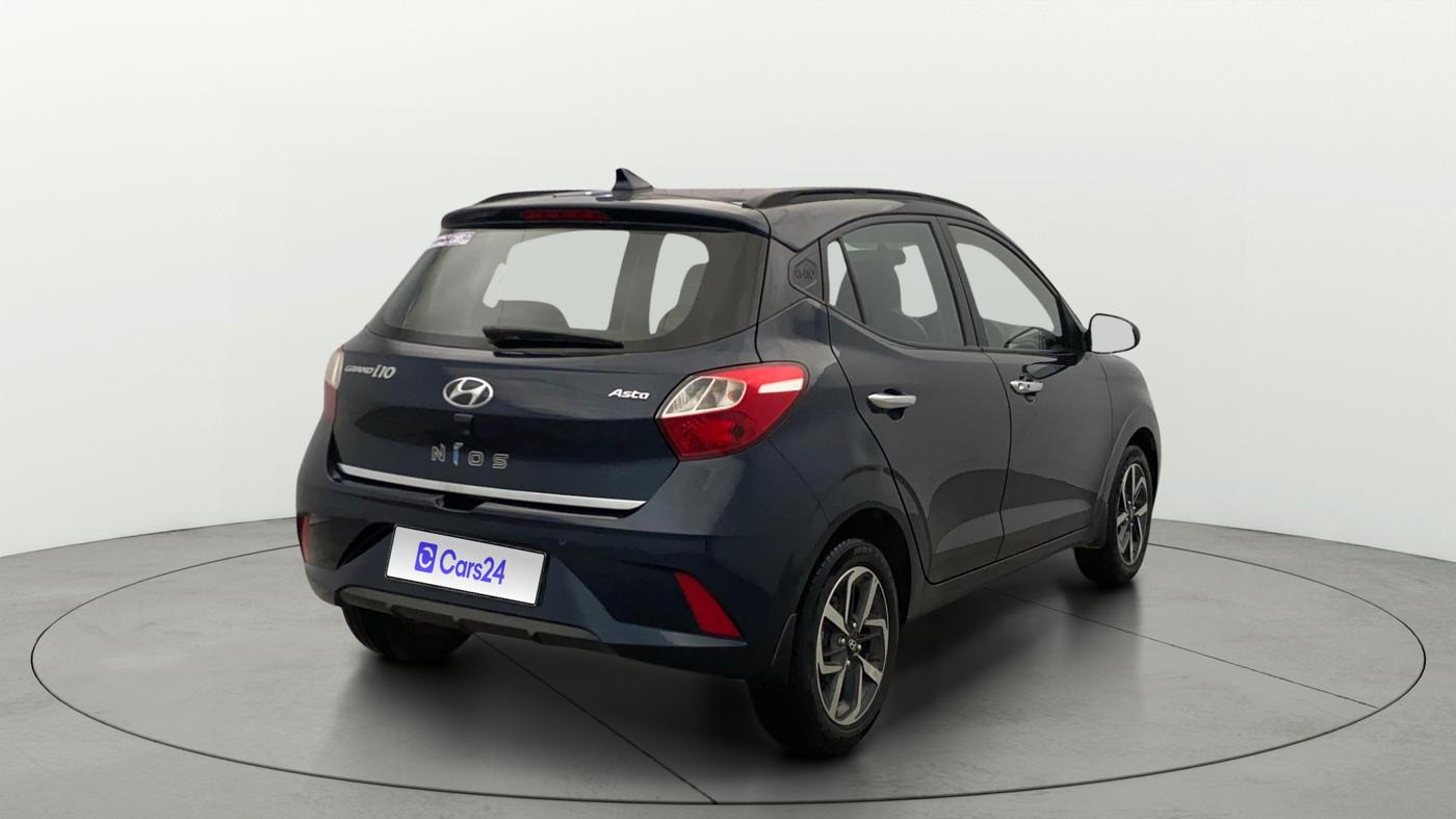 2022 Hyundai GRAND I10 NIOS ASTA 1.2 KAPPA VTVT, Petrol, Manual, 34,555 km, Right Back Diagonal