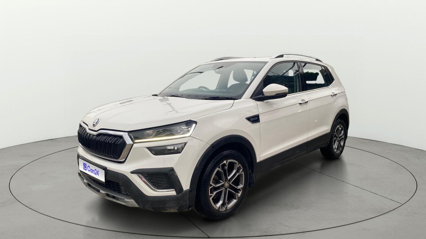 2022 Skoda KUSHAQ STYLE 1.0L TSI AT, Petrol, Automatic, 15,245 km, Left Front Diagonal