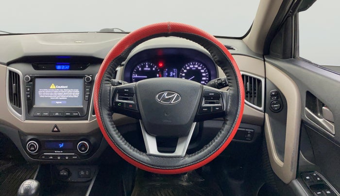 2017 Hyundai Creta SX PLUS 1.6 DIESEL, Diesel, Manual, 1,00,287 km, Steering Wheel Close Up