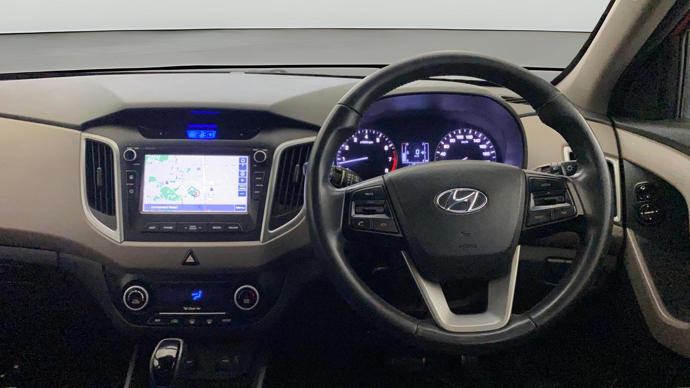 2017 Hyundai Creta SX PLUS AT 1.6 PETROL, Petrol, Automatic, 61,009 km, Steering Wheel Close Up