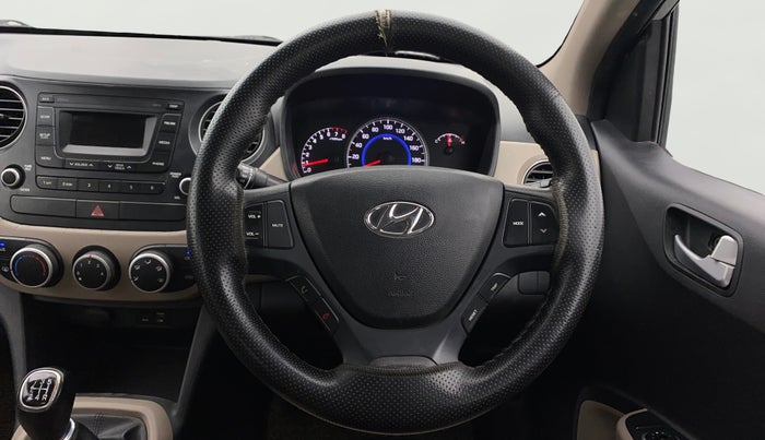 2016 Hyundai Grand i10 SPORTZ 1.2 KAPPA VTVT, Petrol, Manual, 92,397 km, Steering Wheel Close Up