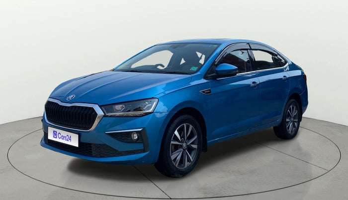 2022 Skoda SLAVIA STYLE 1.0L TSI AT, Petrol, Automatic, 40,559 km, Left Front Diagonal