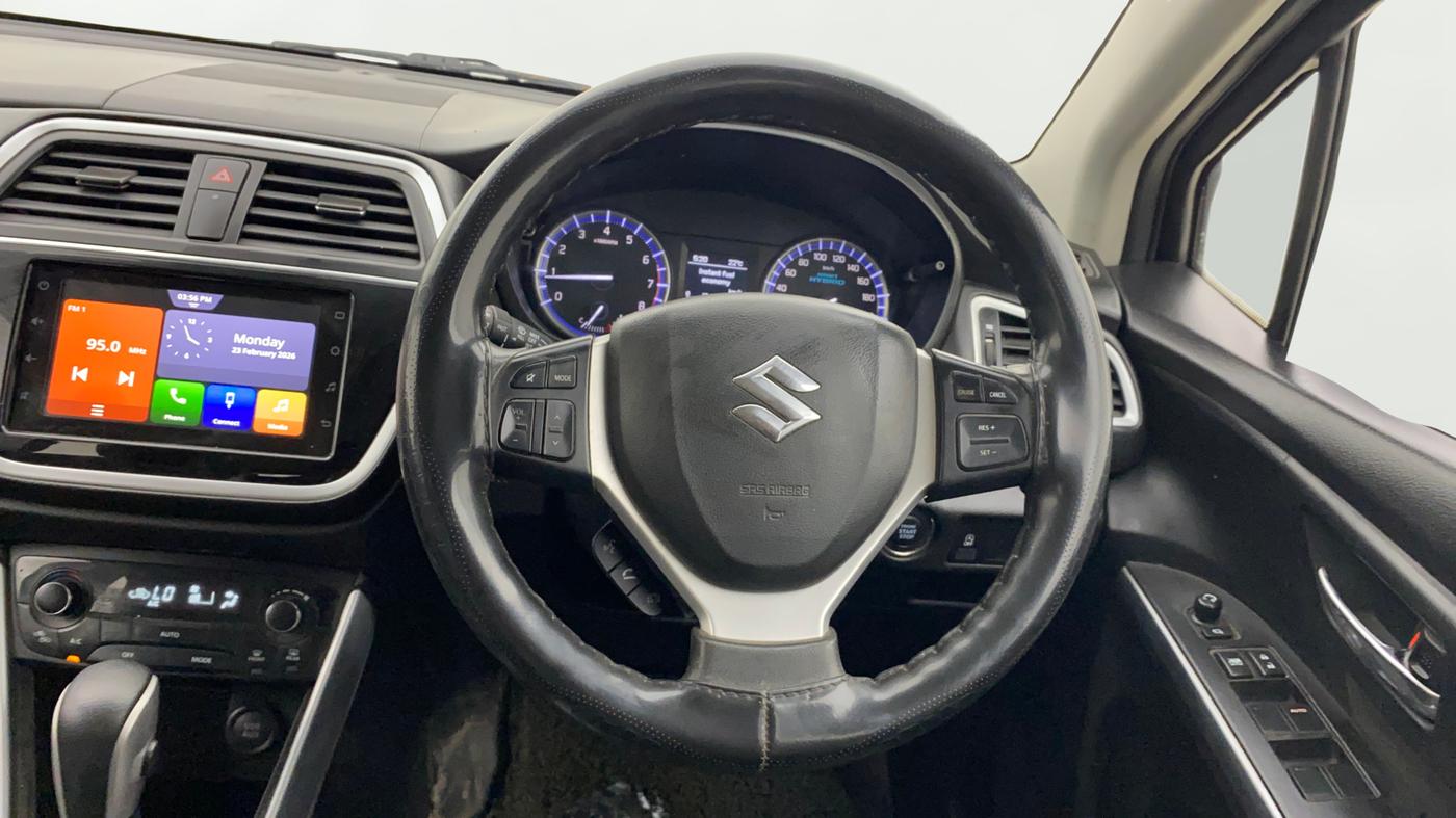 2021 Maruti S Cross ZETA AT 1.5, Petrol, Automatic, 74,349 km, Steering Wheel Close Up