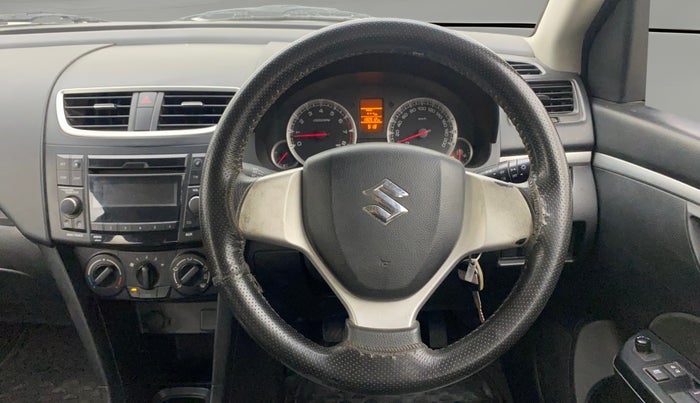 2013 Maruti Swift VXI, Petrol, Manual, 1,30,490 km, Steering Wheel Close Up