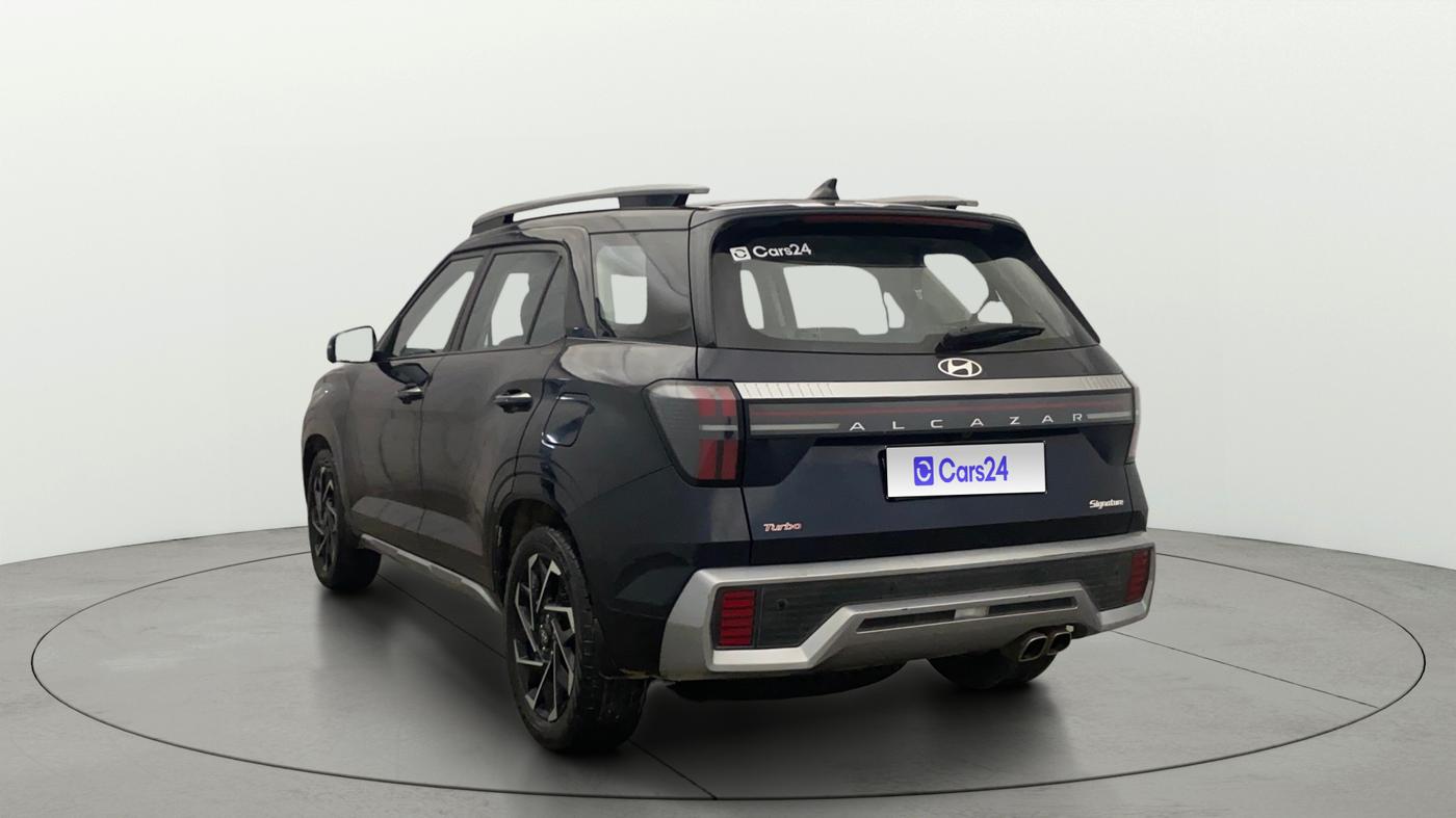 2024 Hyundai ALCAZAR Signature 7 STR 1.5 Turbo GDi Petrol DCT, Petrol, Automatic, 18,667 km, Left Back Diagonal