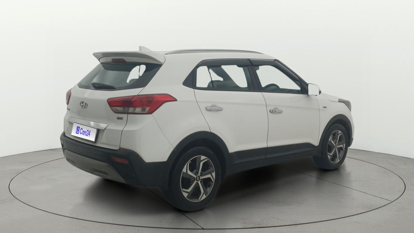2018 Hyundai Creta SX AT 1.6 DIESEL, Diesel, Automatic, 1,27,141 km, Right Back Diagonal