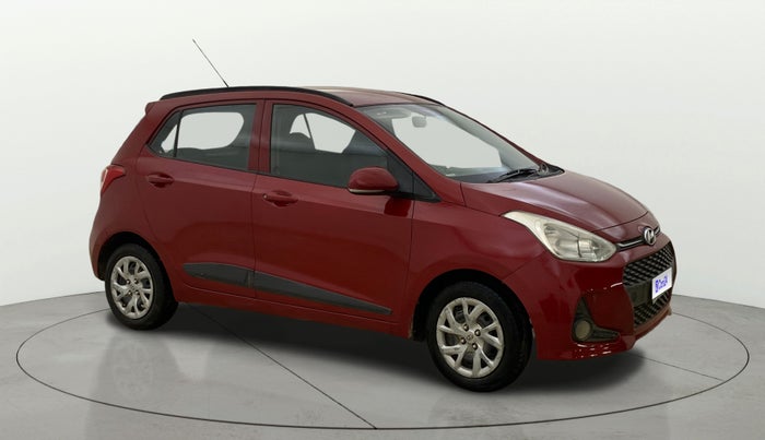 2017 Hyundai Grand i10 SPORTZ (O) 1.2 KAPPA VTVT, Petrol, Manual, 1,28,898 km, Right Front Diagonal