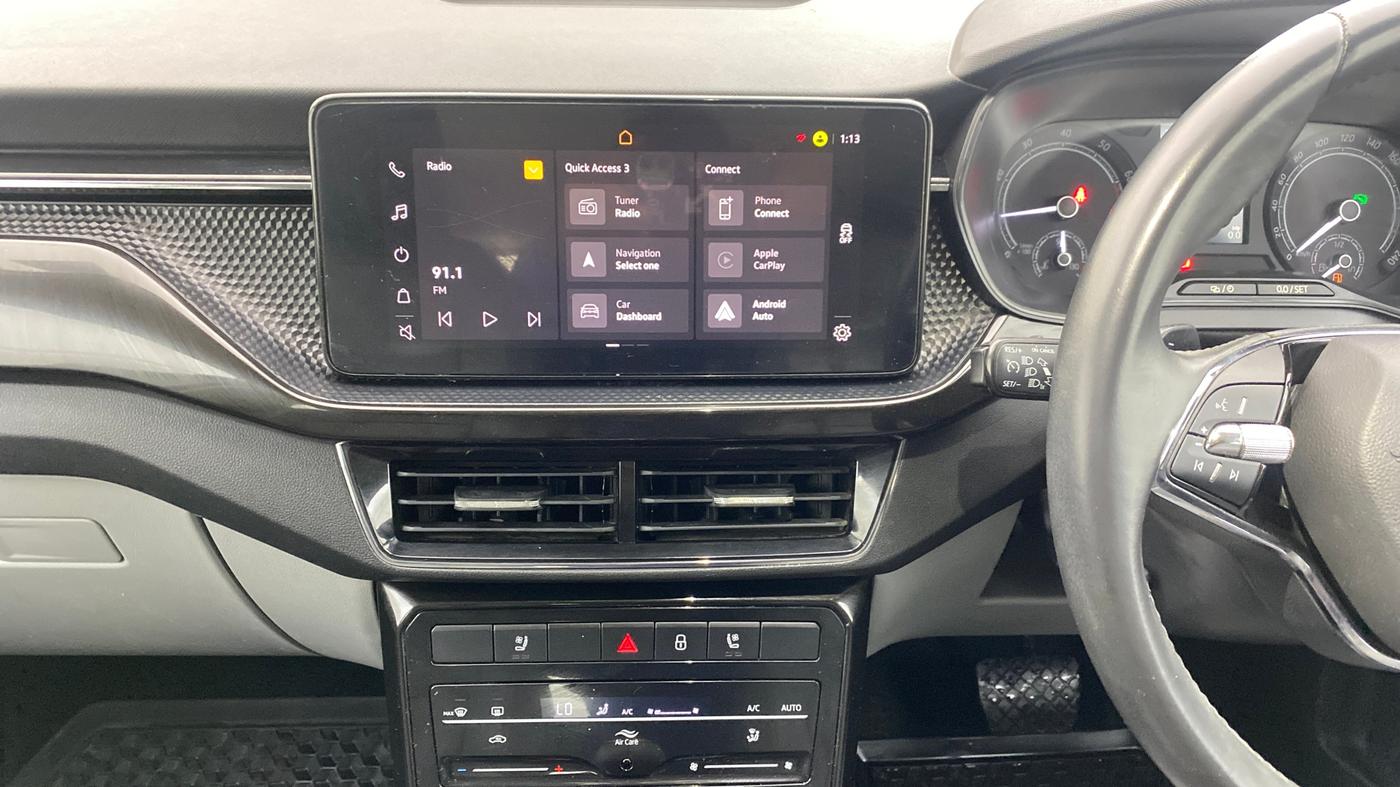 2022 Skoda KUSHAQ STYLE 1.0L TSI AT (6 AIRBAGS), Petrol, Automatic, 21,114 km, Air Conditioner
