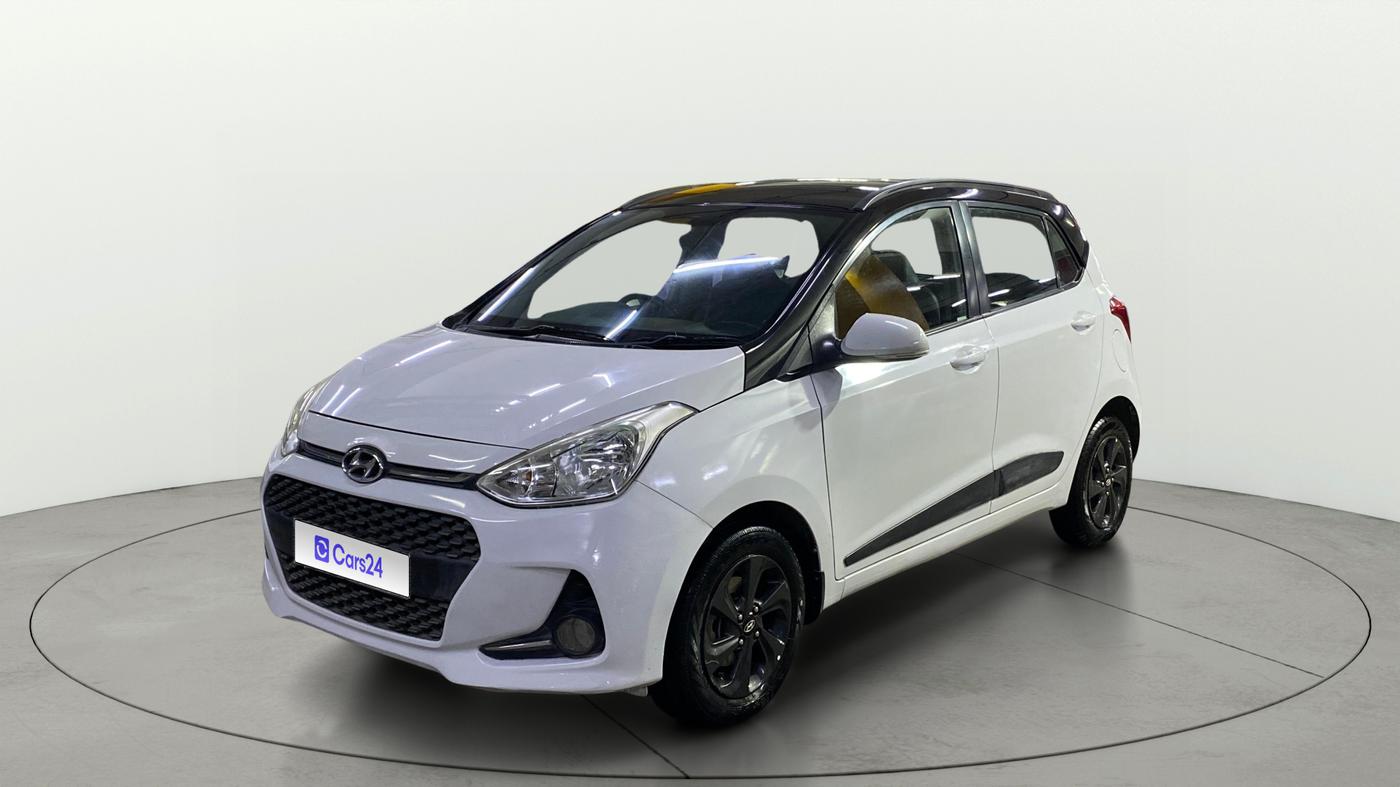 2018 Hyundai Grand i10 SPORTZ U2 1.2 KAPPA CRDI DUAL TONE, Diesel, Manual, 63,217 km, Left Front Diagonal
