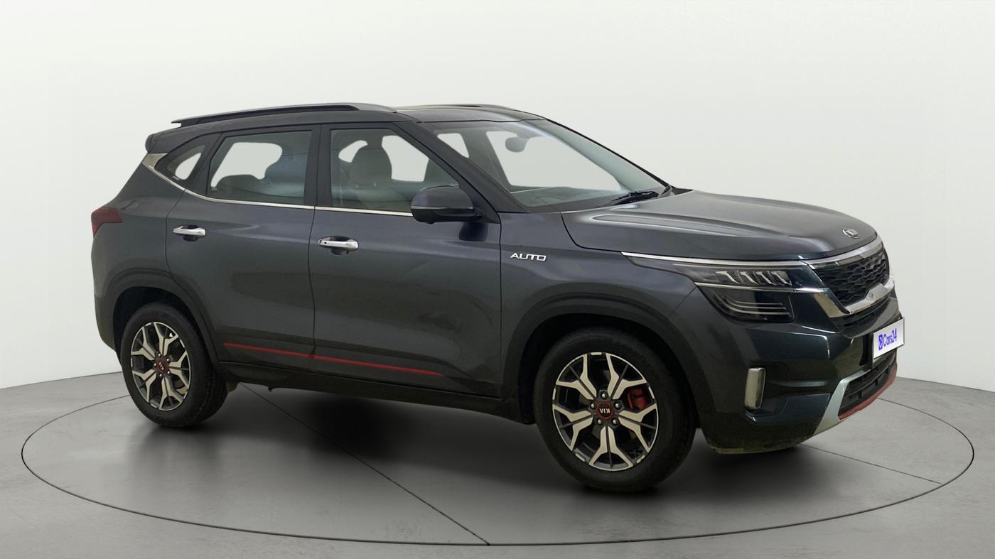 2020 KIA SELTOS GTX PLUS AT 1.5 DIESEL, Diesel, Automatic, 1,41,405 km, Right Front Diagonal
