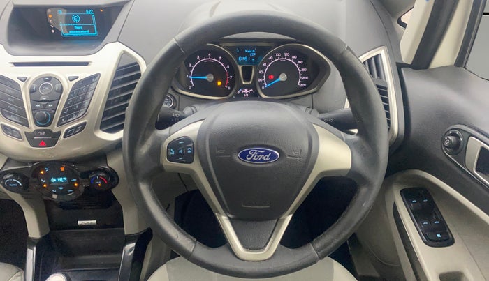 2017 Ford Ecosport TITANIUM 1.5L PETROL, Petrol, Manual, 1,01,446 km, Steering Wheel Close Up