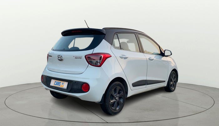 2018 Hyundai Grand i10 SPORTZ 1.2 KAPPA VTVT DUAL TONE, Petrol, Manual, 1,19,801 km, Right Back Diagonal