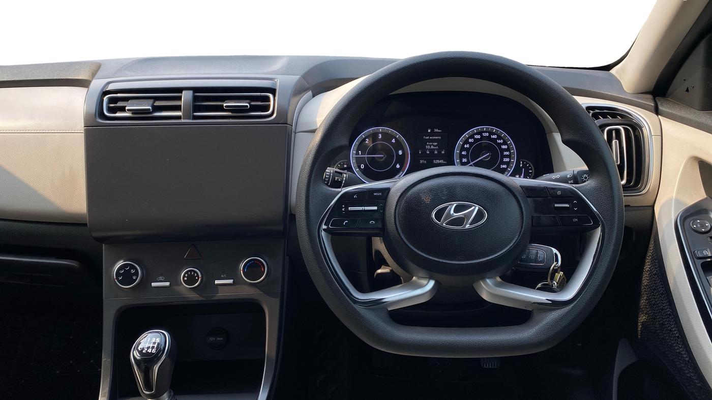 2020 Hyundai Creta E 1.5 DIESEL, Diesel, Manual, 52,535 km, Steering Wheel Close Up