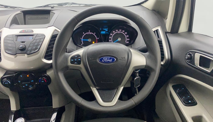 2016 Ford Ecosport TREND+ 1.5L DIESEL, Diesel, Manual, 1,20,599 km, Steering Wheel Close Up